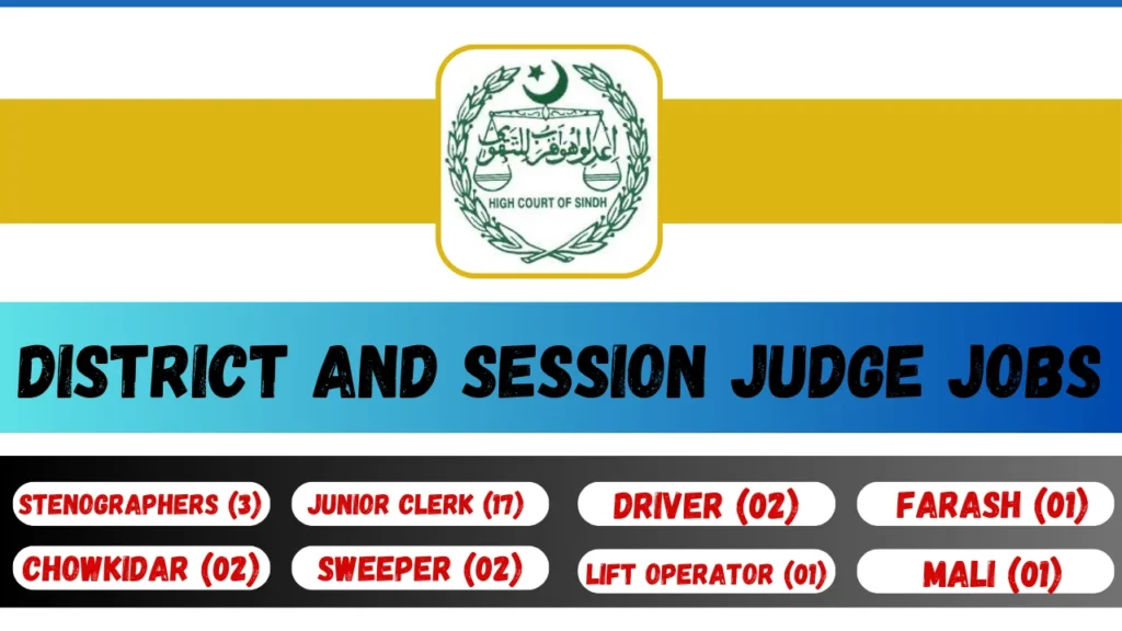 District And Session Judge Jobs In Karachi East